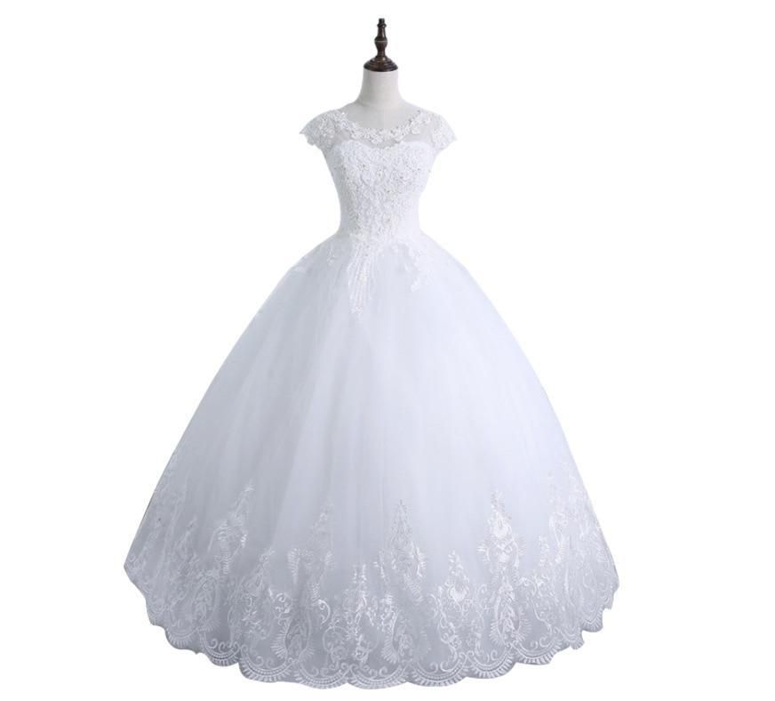 Sexy Lace Wedding Dress New Style Applique Beading Ball Gown