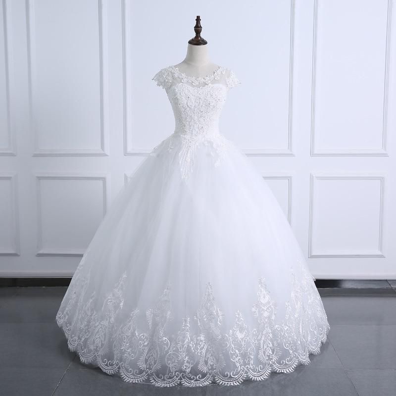 Sexy Lace Wedding Dress New Style Applique Beading Ball Gown