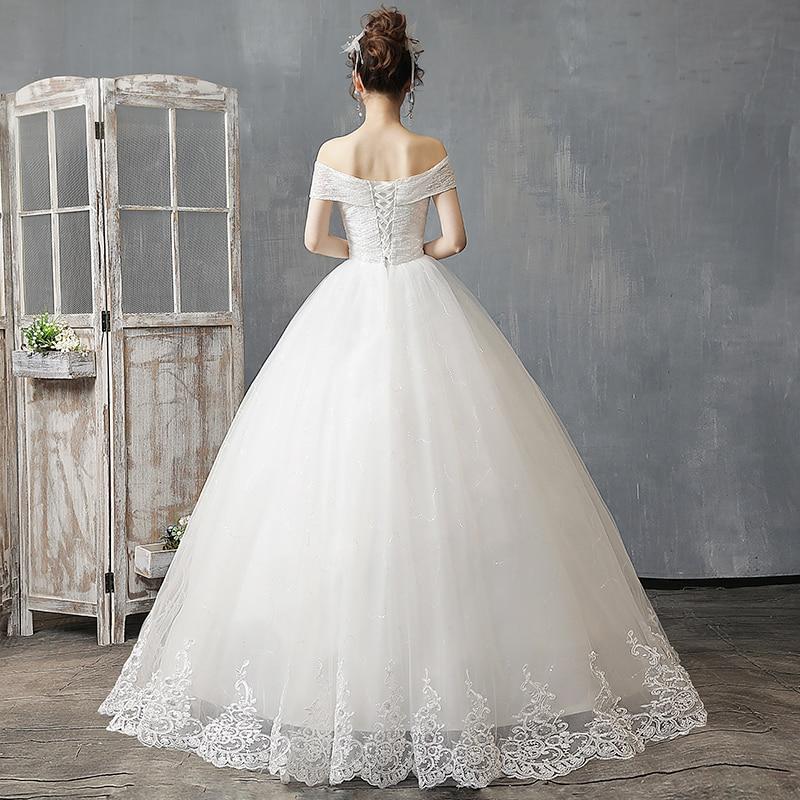Sexy Off The Shoulder Short Sleeve Wedding Dress