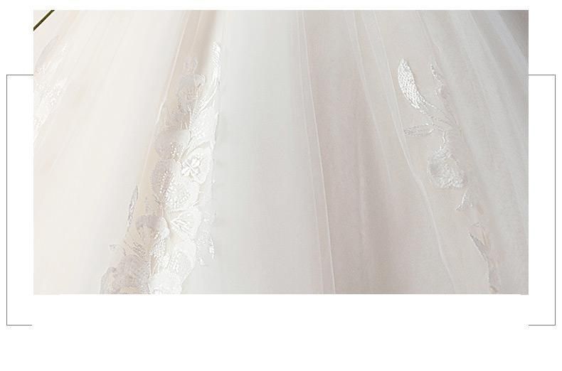 Sexy Wedding Dress Half Sleeve Wedding Gown