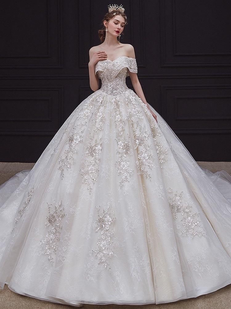 Luxury Sexy Wedding Dress Sweetheart Bridal Gown
