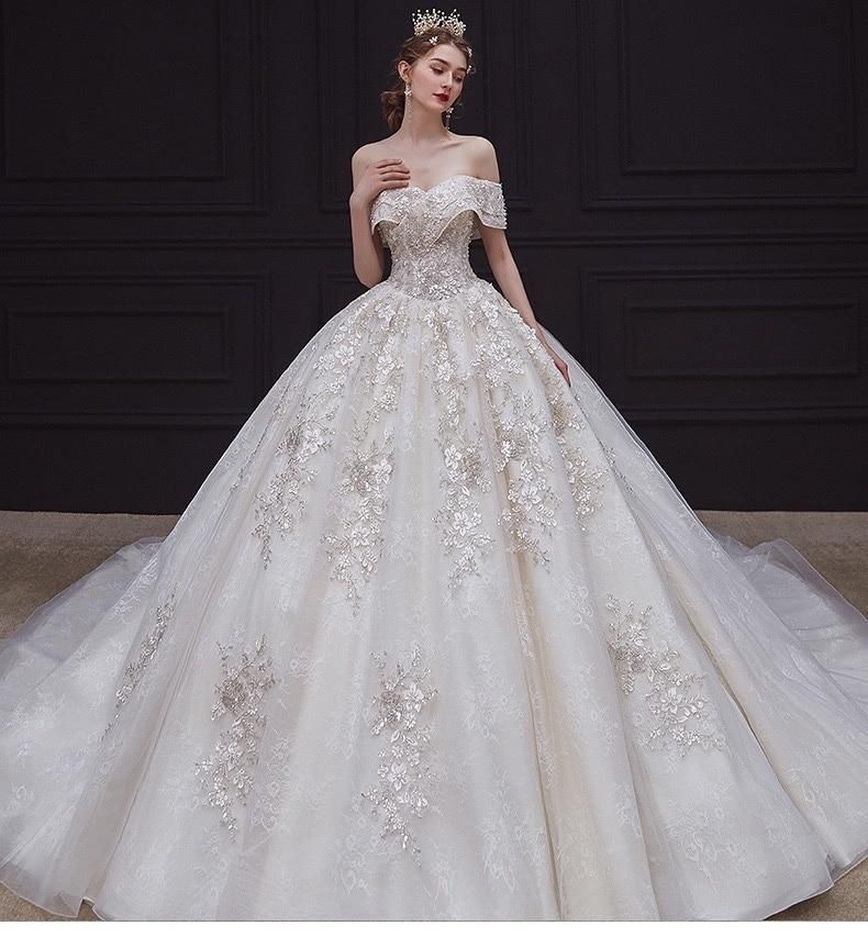 Luxury Sexy Wedding Dress Sweetheart Bridal Gown