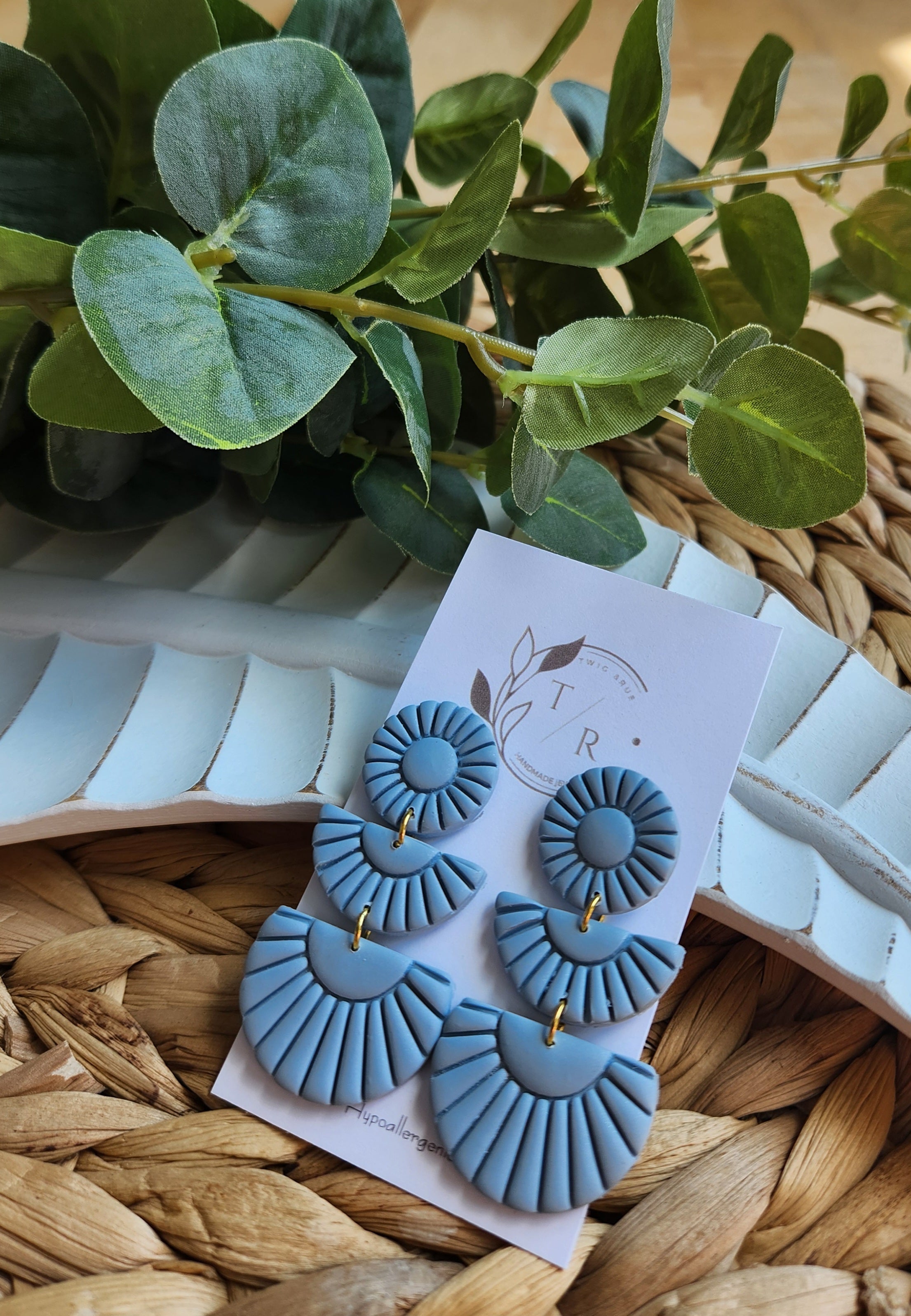 Sylvie|  Clay statement earring