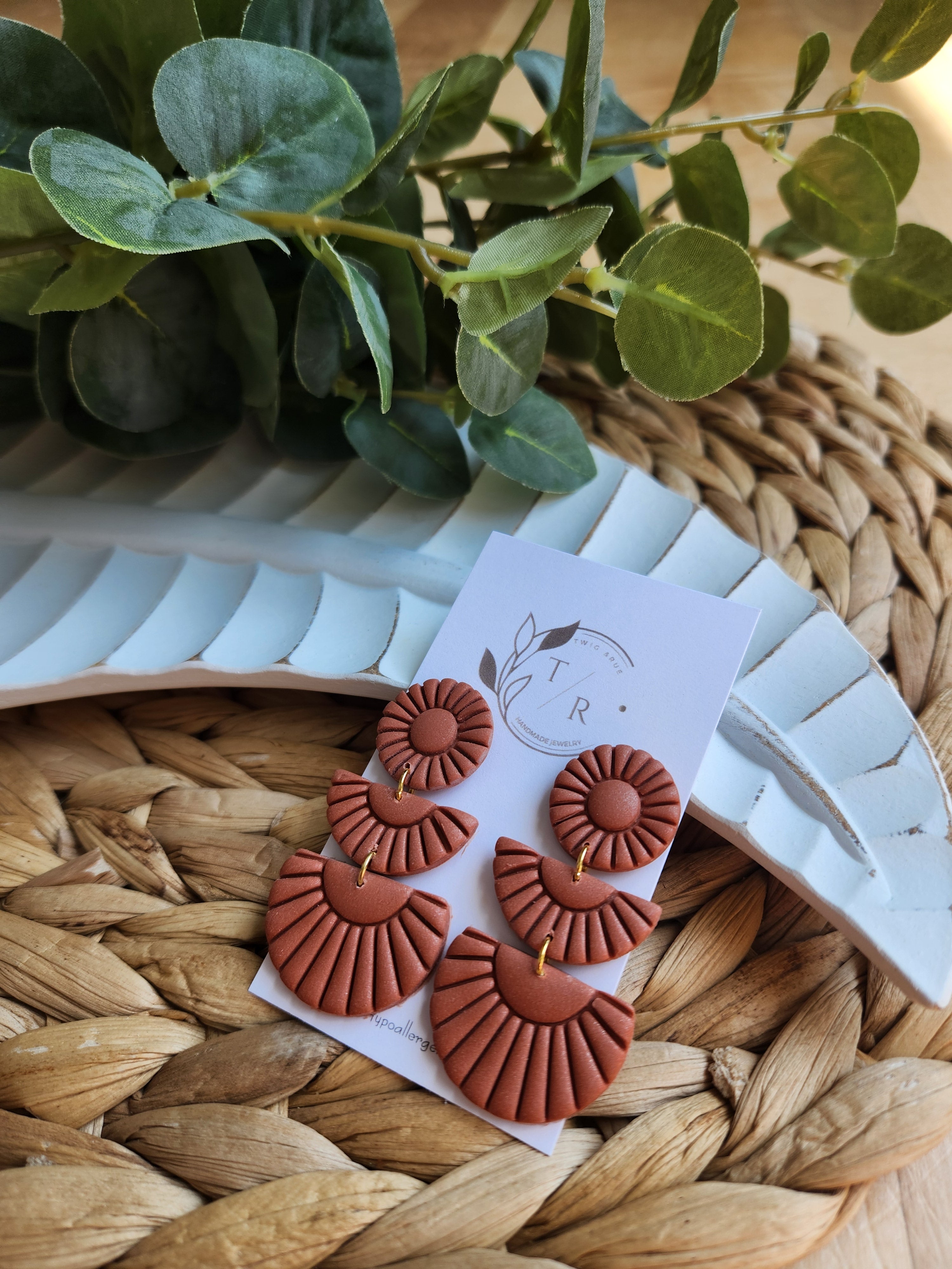 Sylvie|  Clay statement earring