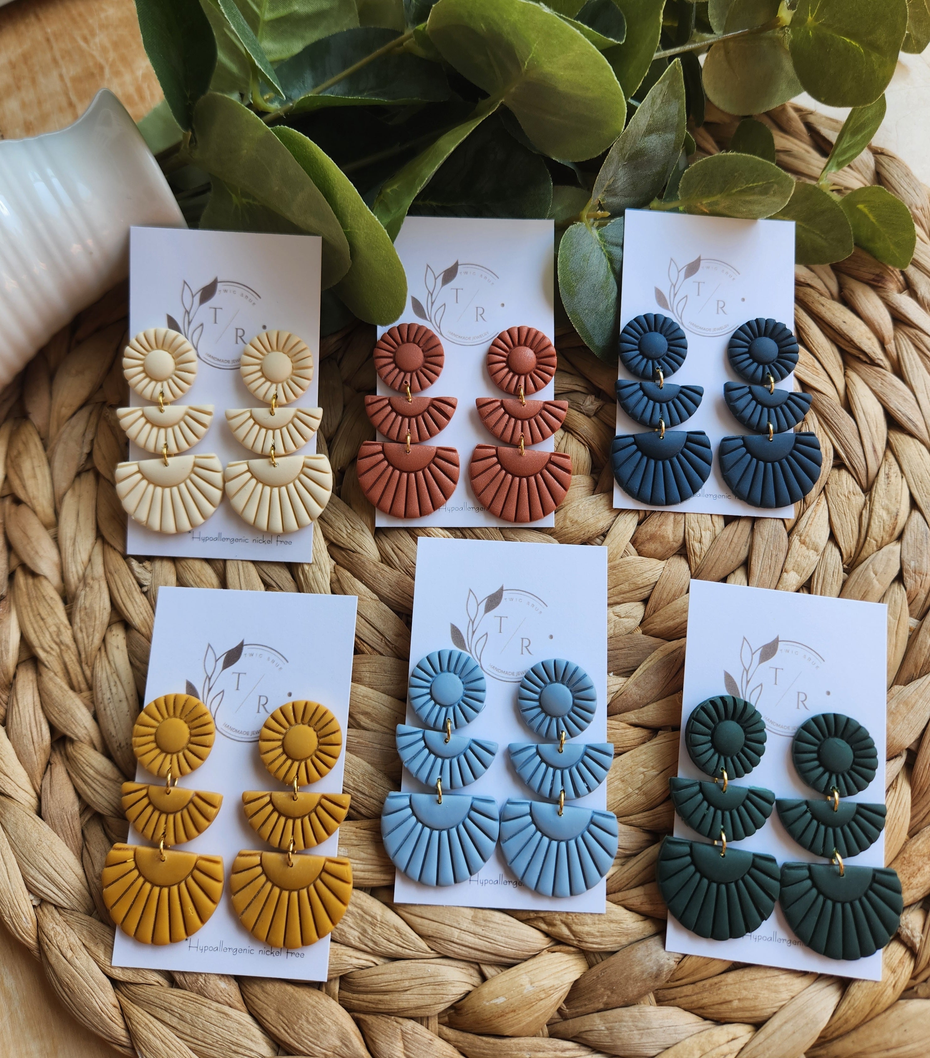Sylvie|  Clay statement earring
