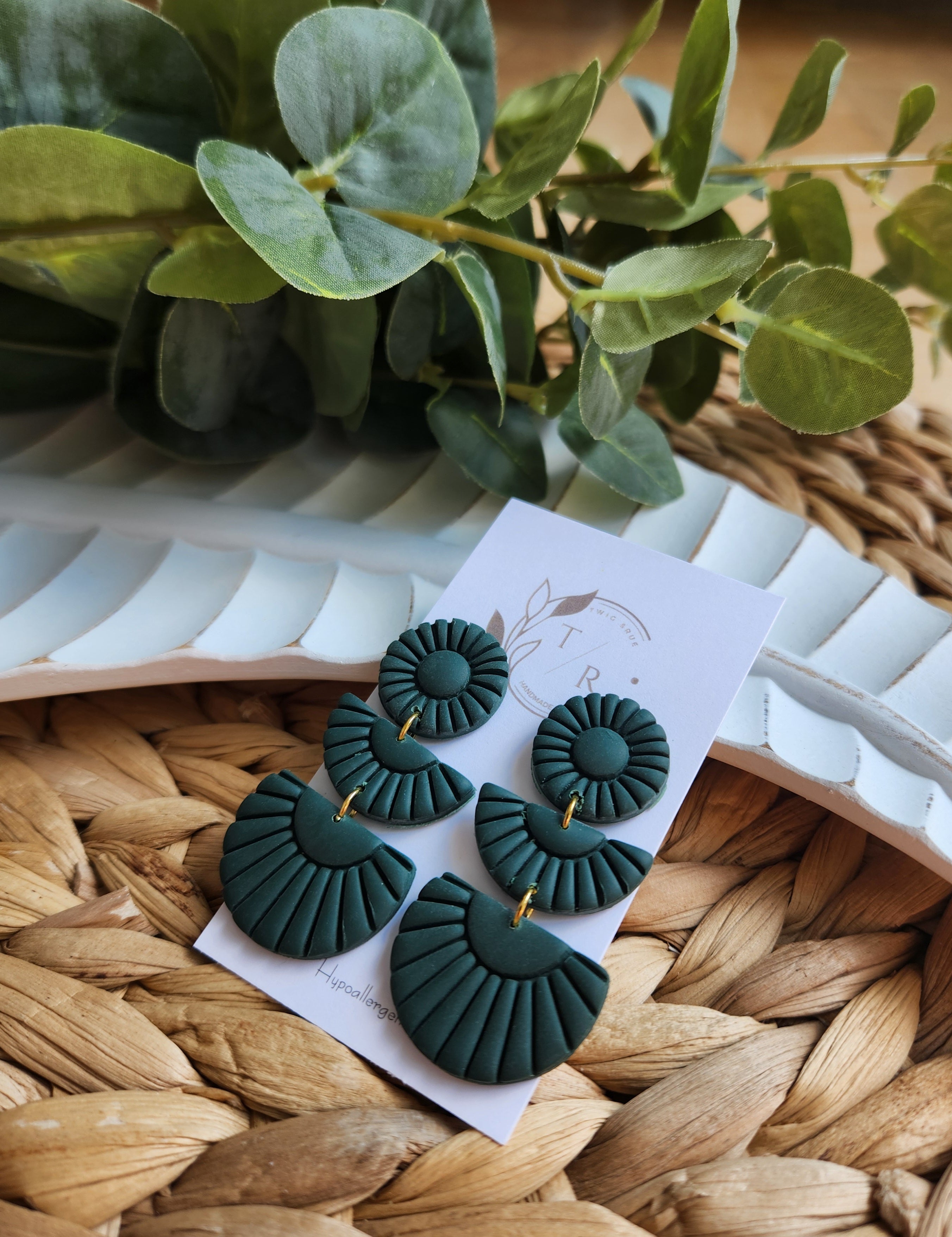 Sylvie|  Clay statement earring