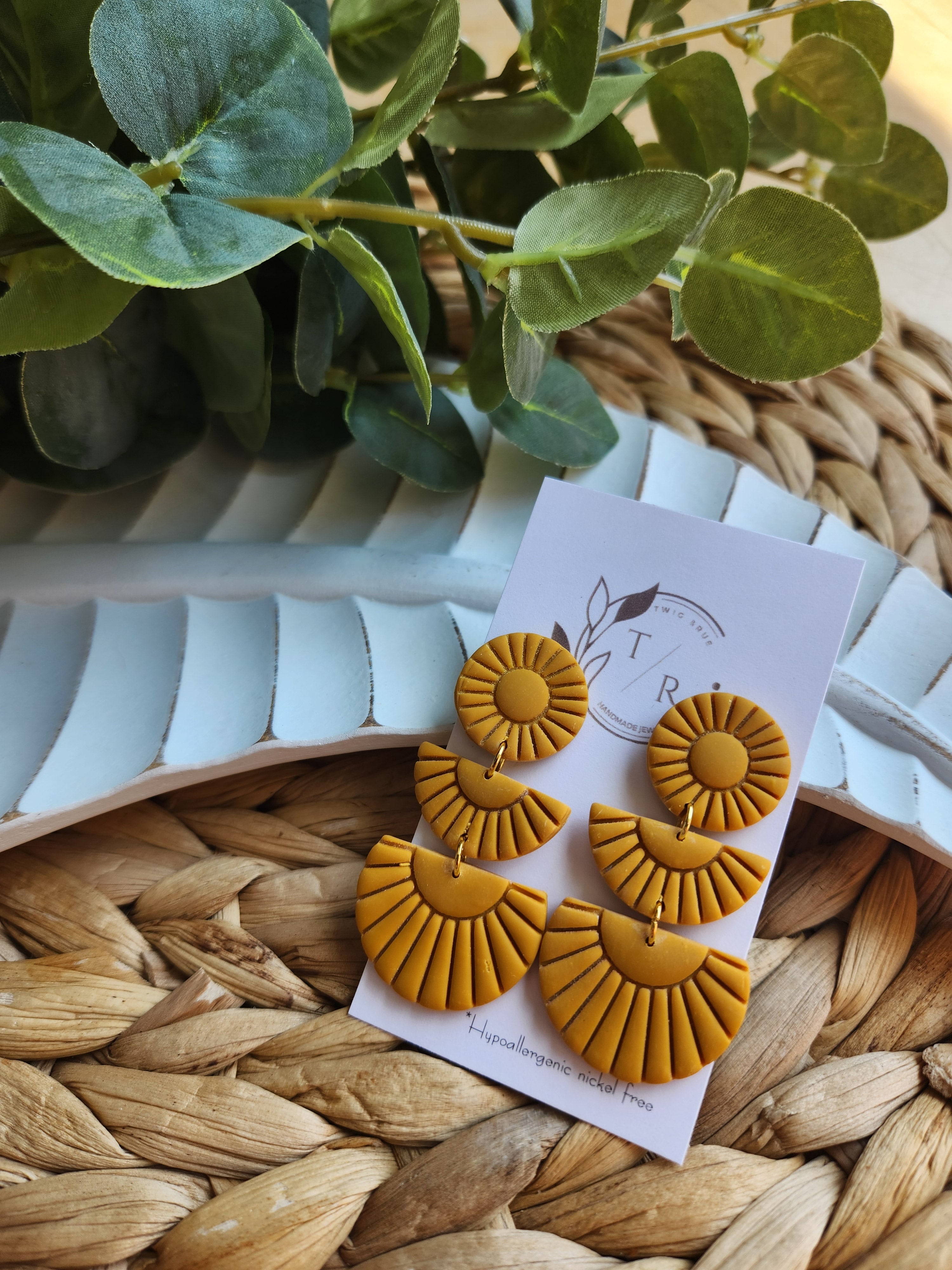 Sylvie|  Clay statement earring