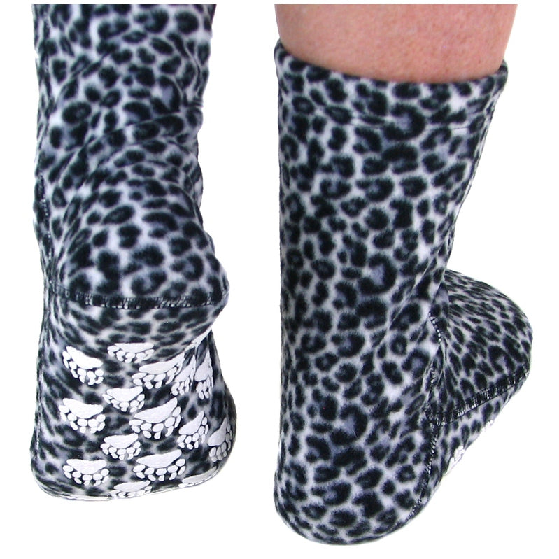 Polar Feet Fleece Socks - Snow Leopard