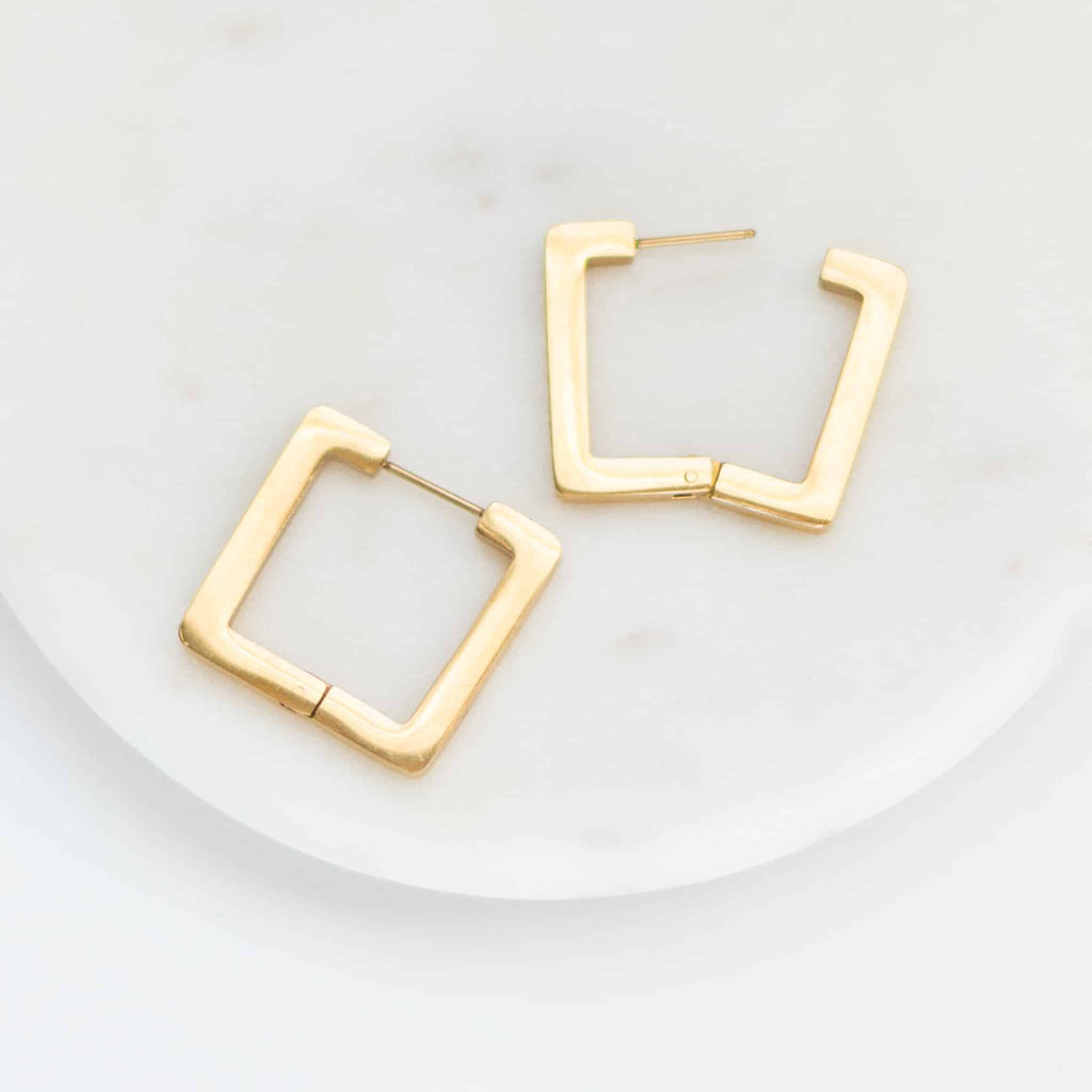 Alex Square Hoop Earrings