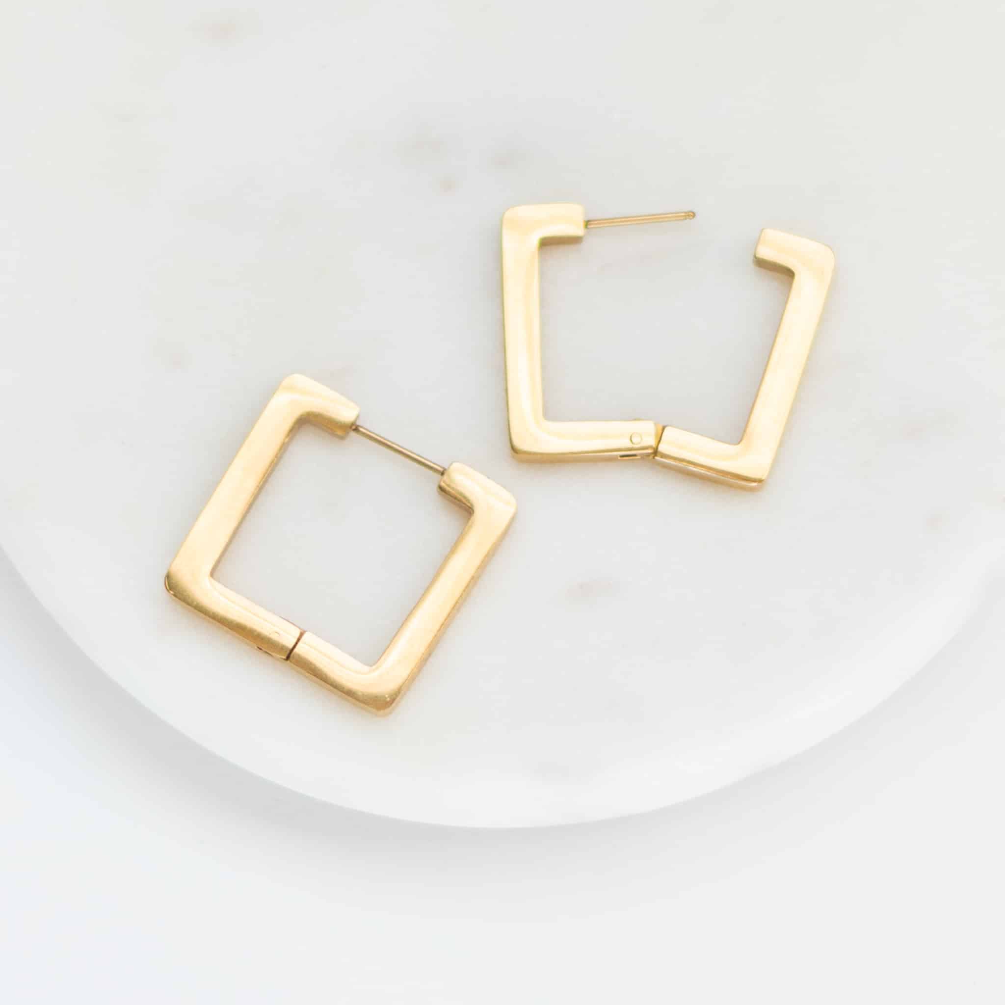 Alex Square Hoop Earrings