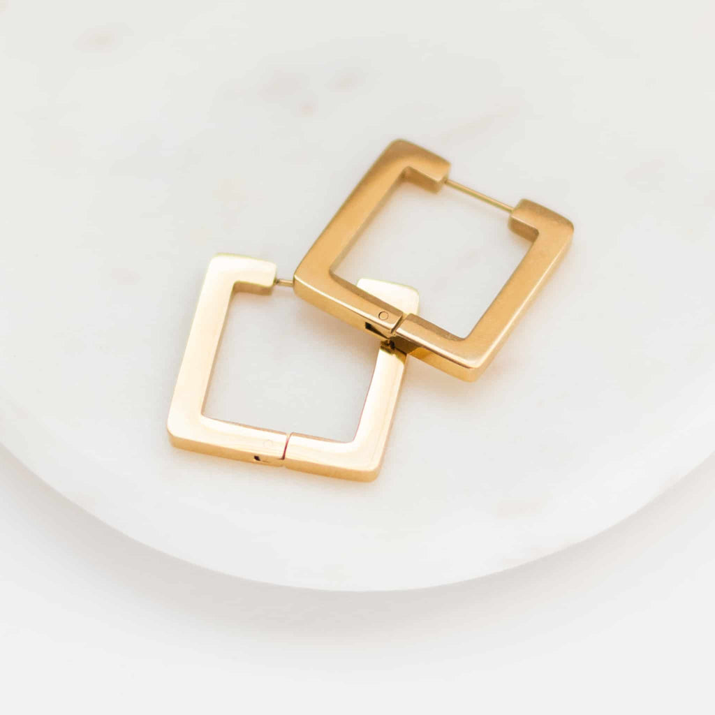 Alex Square Hoop Earrings