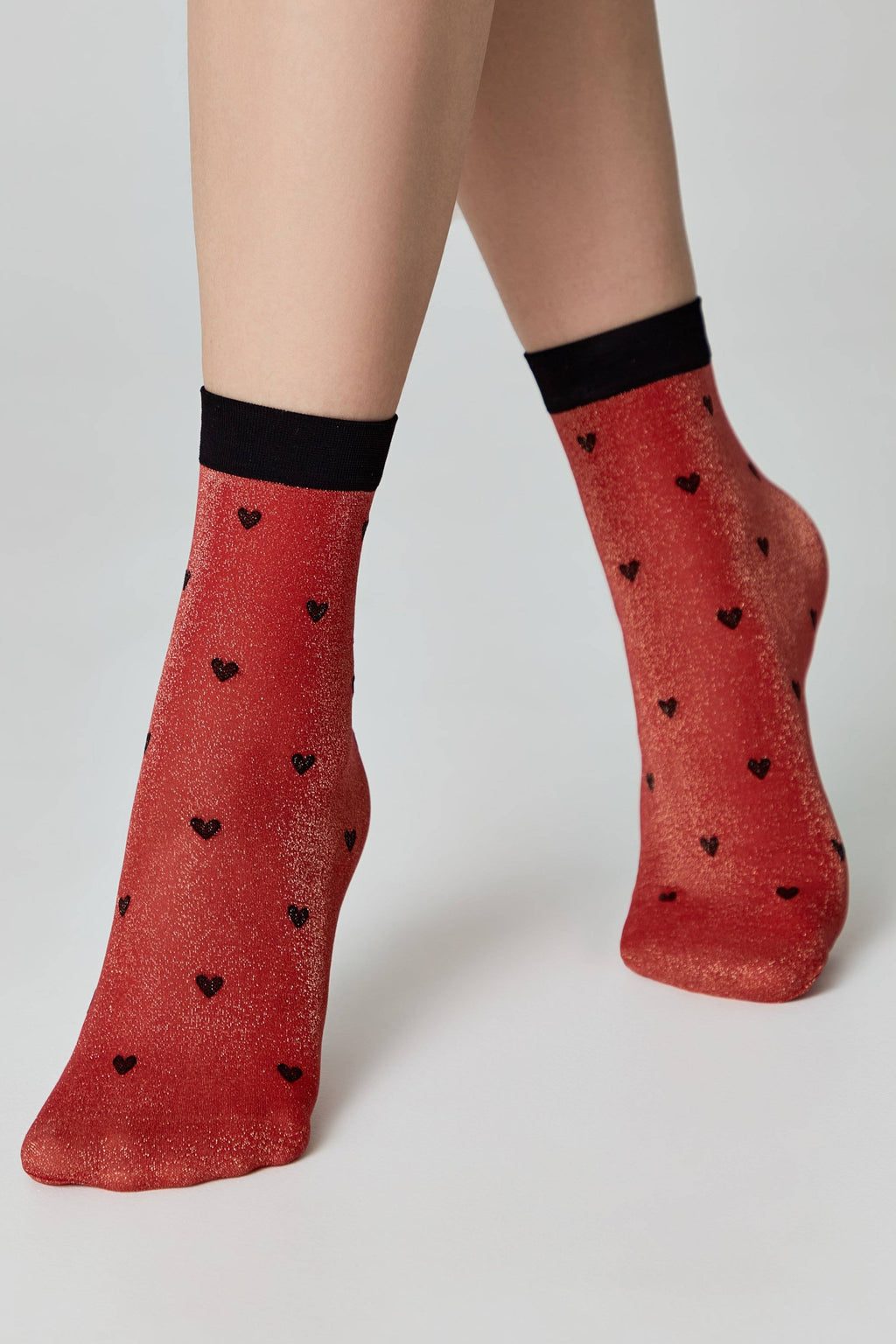 Shimmering Socks Conte Fantasy - "Hearts" Designs