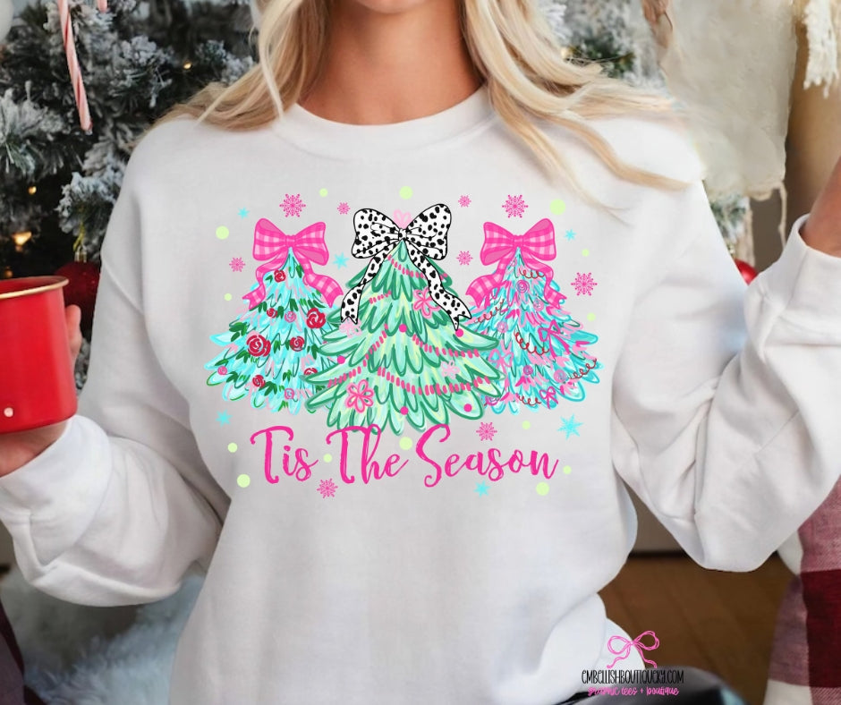 Mom and Me - Preppy 'Tis The Season tee, sweatshirt or hoodie