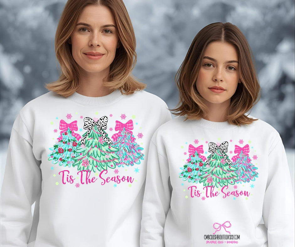 Mom and Me - Preppy 'Tis The Season tee, sweatshirt or hoodie