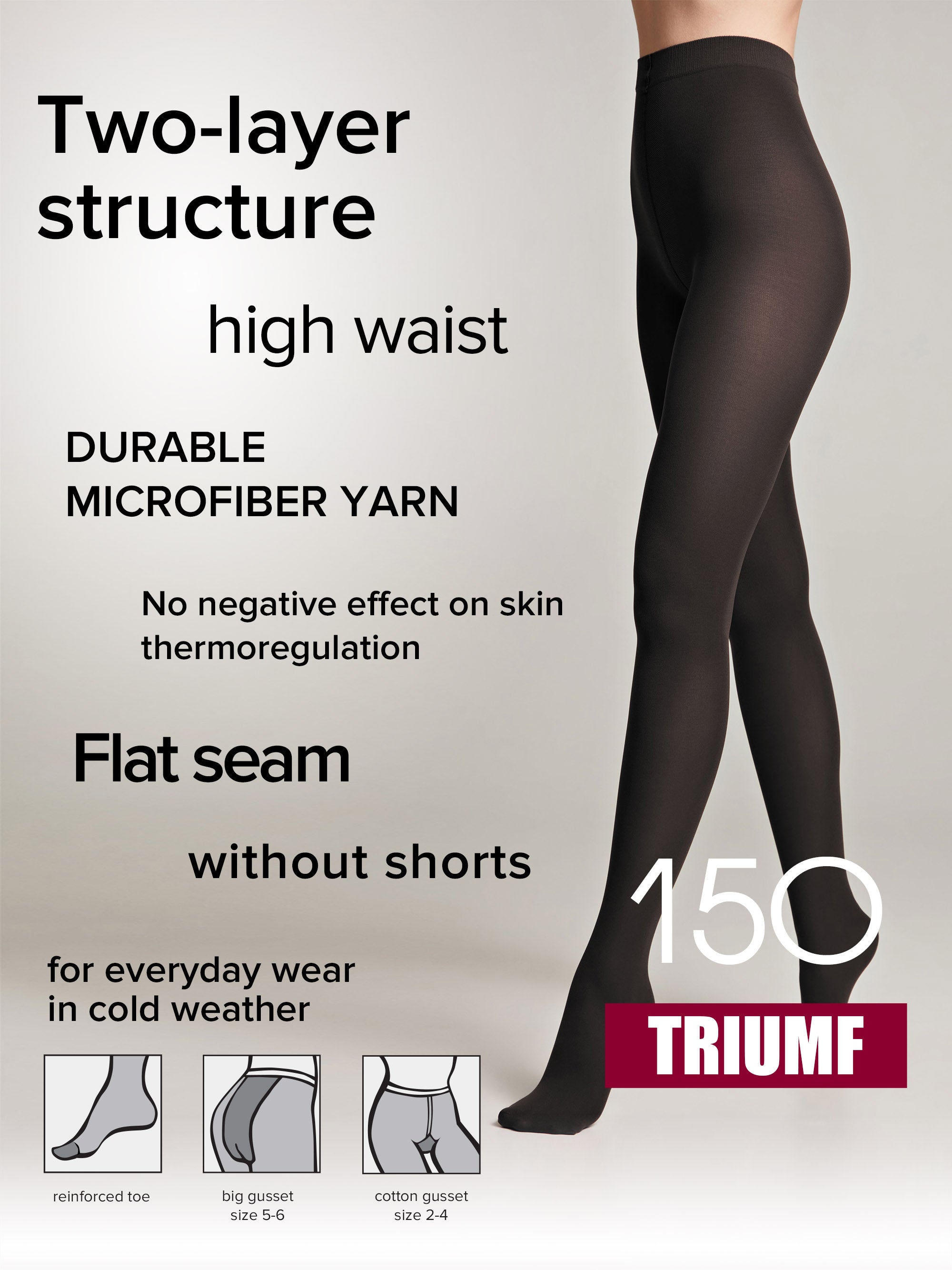 Tights Conte Triumf 150 Den - Warm Opaque Microfiber