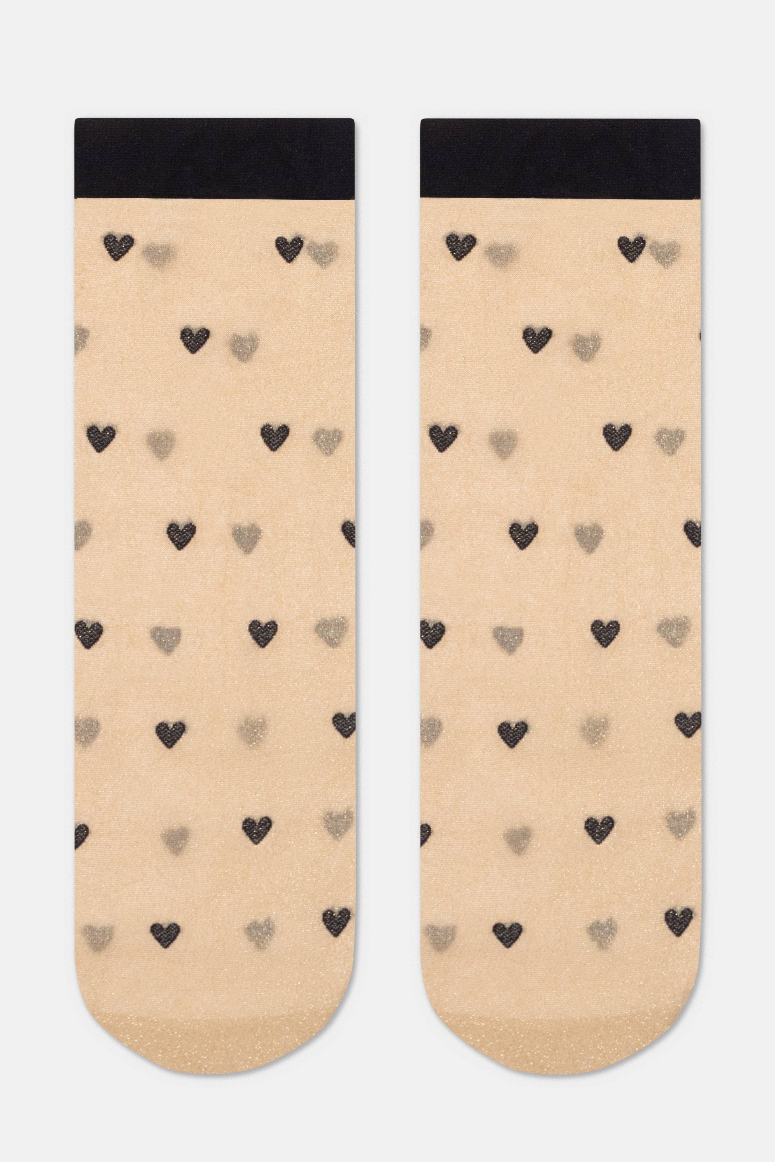 Shimmering Socks Conte Fantasy - "Hearts" Designs