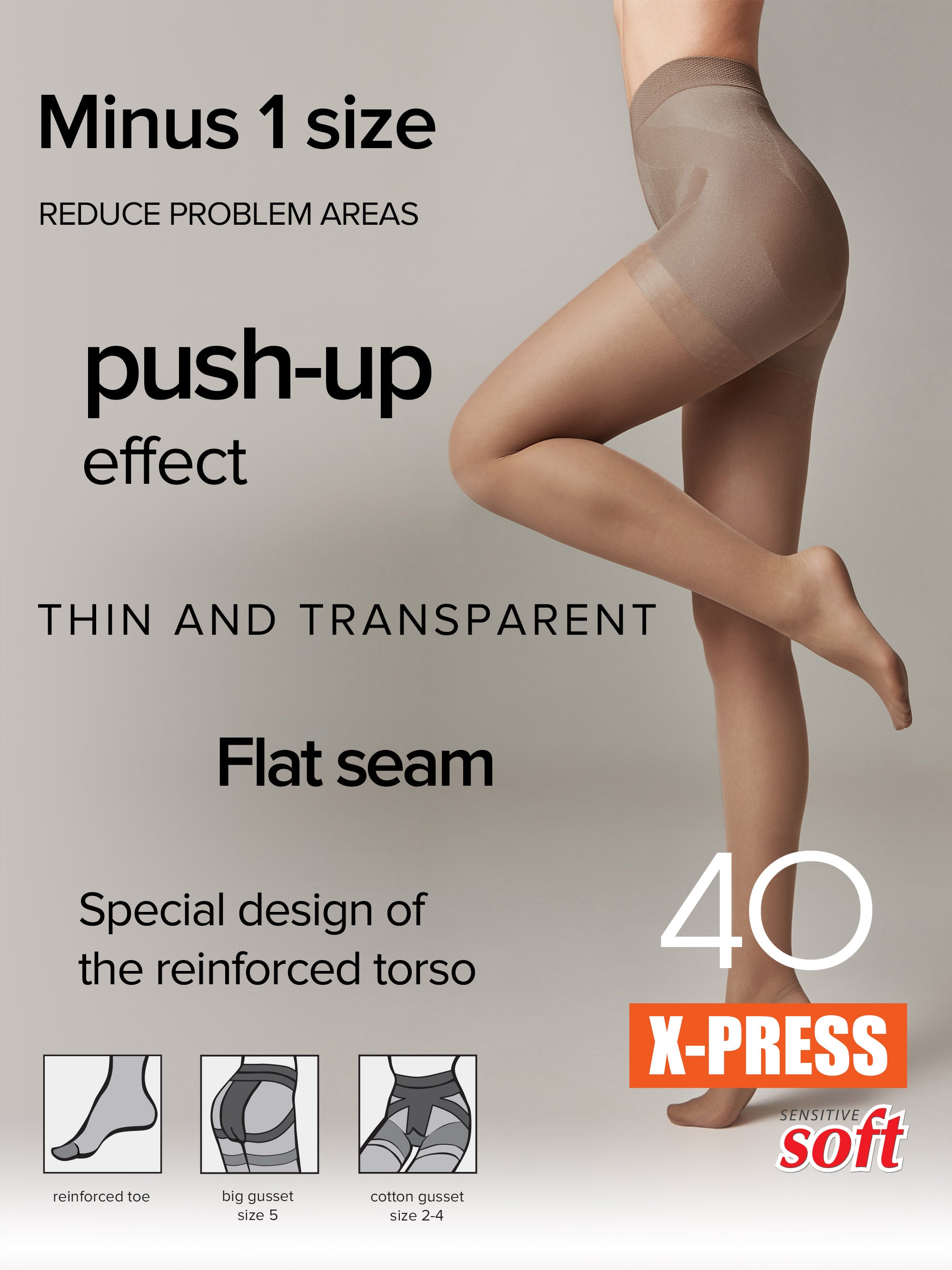 Tights Conte X-Press 40 Den - Body Shaping