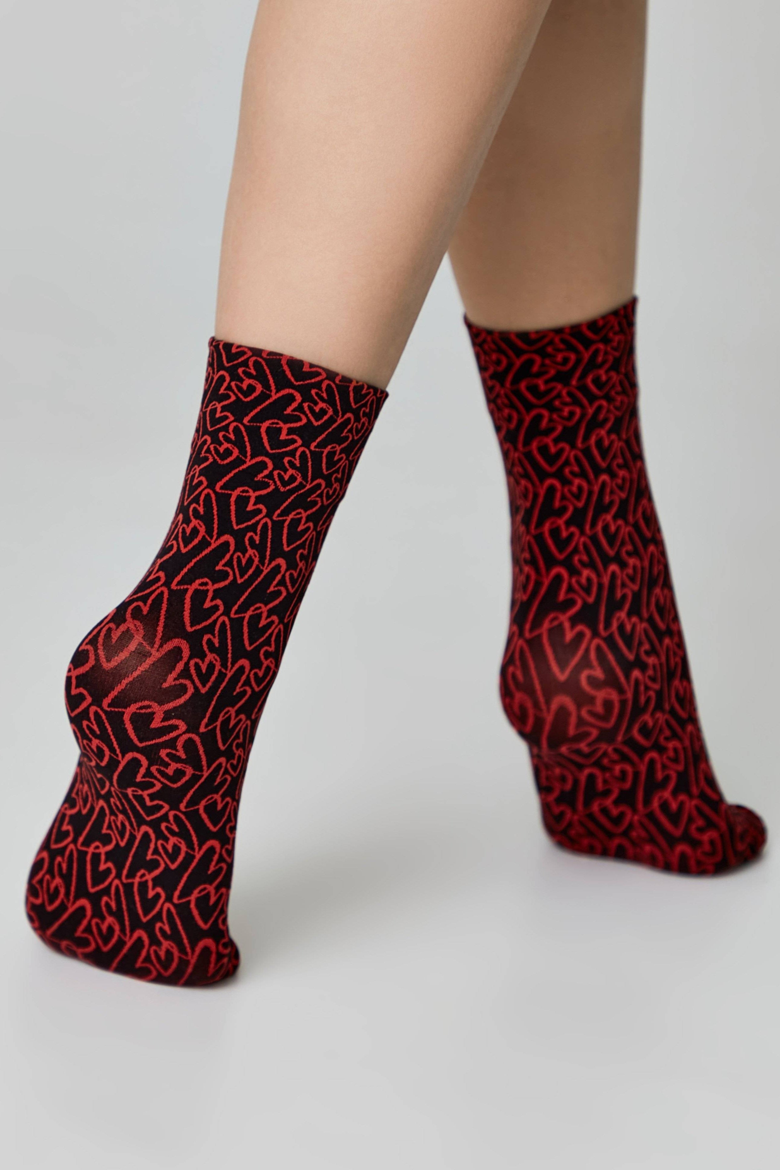 Dense Socks Conte Fantasy - "Love" Designs