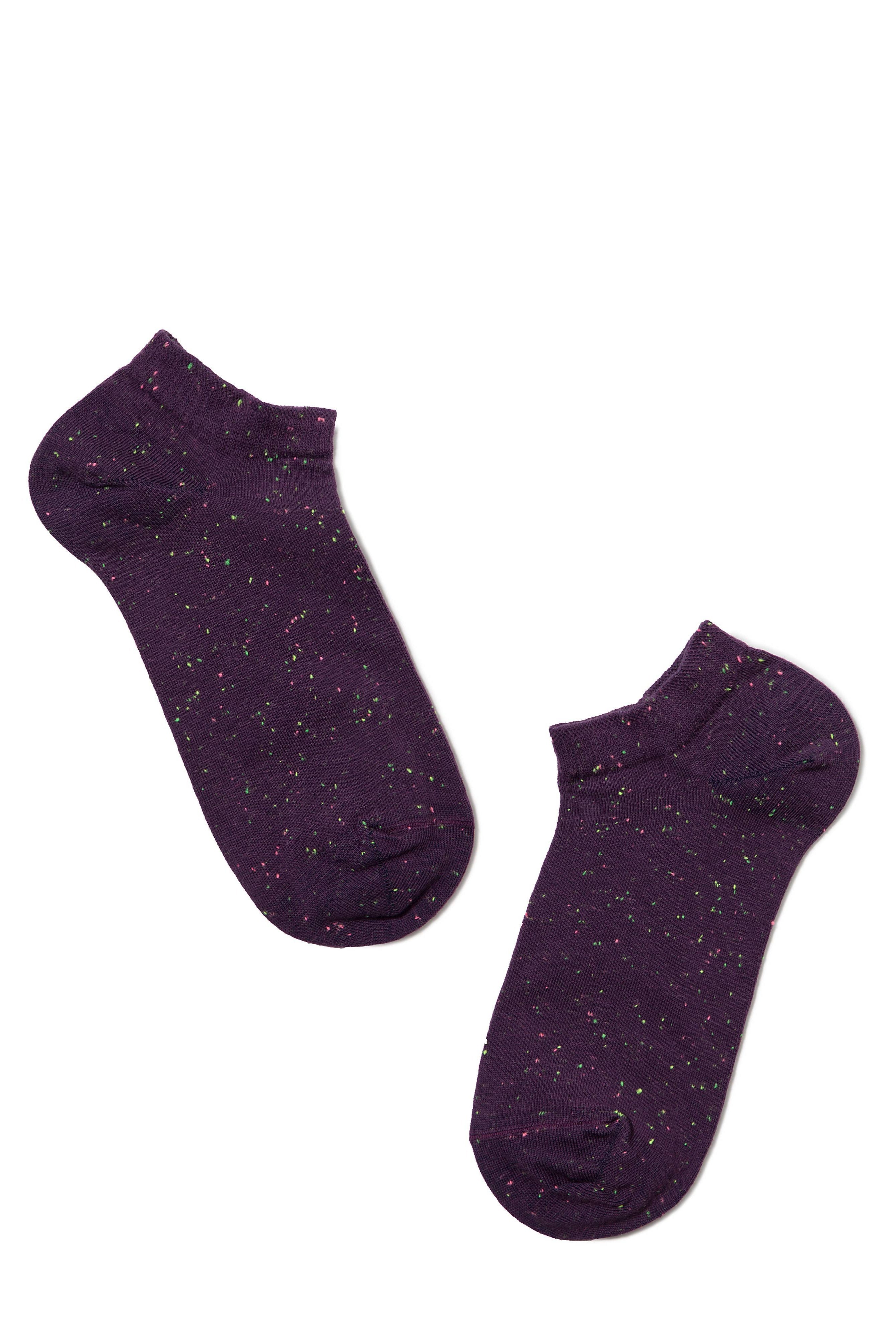 Cotton Ankle Socks Conte Active - 085 Knitted Colorful Pixels